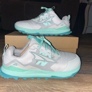 Altra Women's Trail Running Shoes - White and Blue